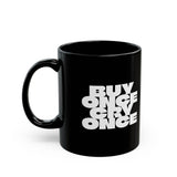 PMD "Buy Once Cry Once" Black Ceramic Coffee Mug – JDM Lifestyle Drinkware