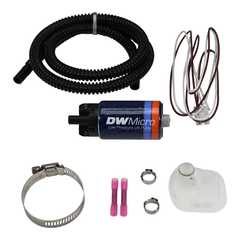 DeatschWerks DW Micro Series 210lph Low Pressure Lift Fuel Pump w/ Universal Install Kit