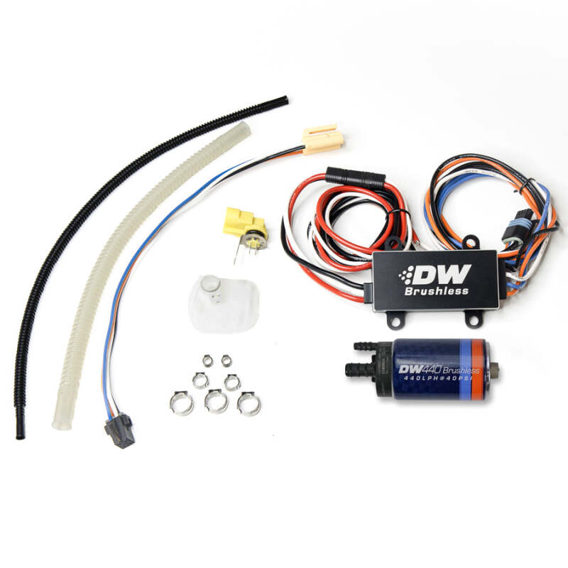 DeatschWerks 03-13 Chevy Corvette 440lph InTank Brushless Fuel Pump w/9-0909 Instl kit/C102 Contrllr