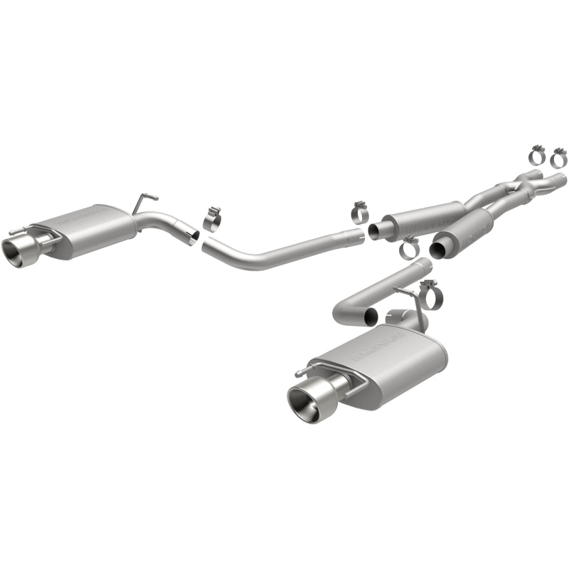 MagnaFlow 10-12 Cadillac CTS V6 3.0L (Exc AWD) Dual Split Rear Exit Stainless Cat Back Perf Exhaust