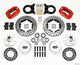 Wilwood Forged Dynalite Front Kit 11.00in Drill Red 1970-1973 Mustang Disc & Drum Spindle