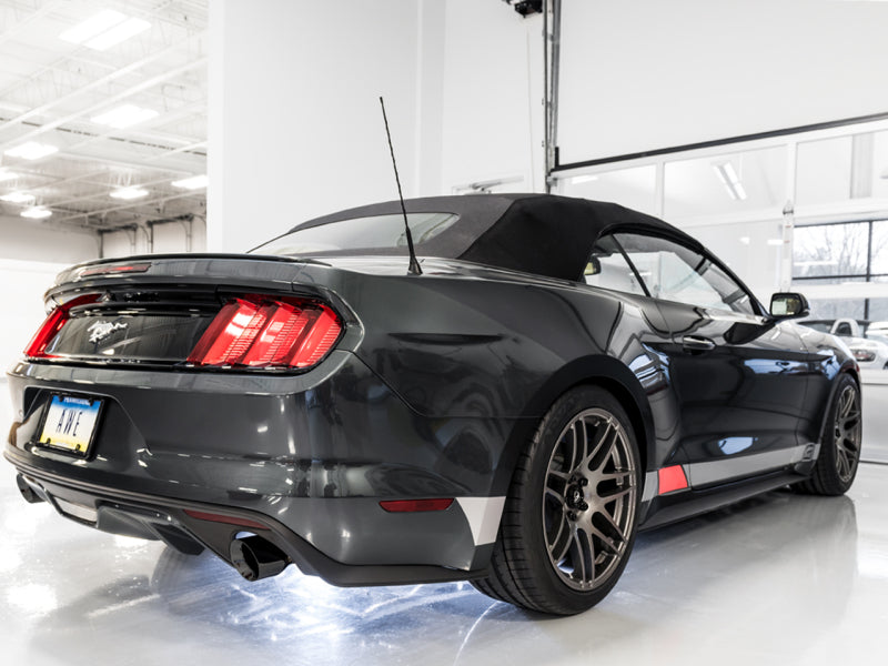 AWE Tuning S550 Mustang EcoBoost Axle-back Exhaust - Touring Edition (Diamond Black Tips)