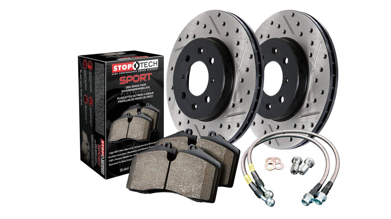 StopTech Sport Axle Pack Drilled & Slotted - Front