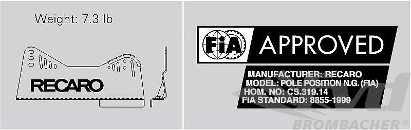 Recaro Steel Side Mount Set (FIA Certified)