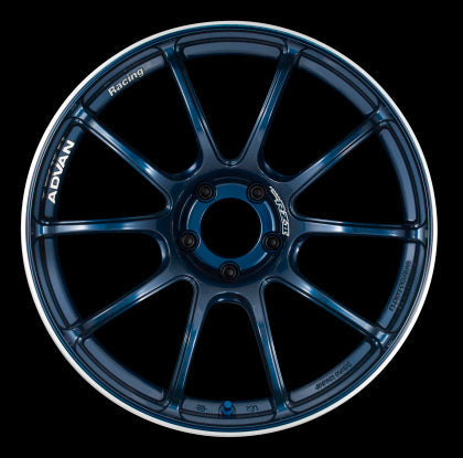 Advan RZII 18x10.0 +25 5x114.3 Racing Indigo Blue Wheel