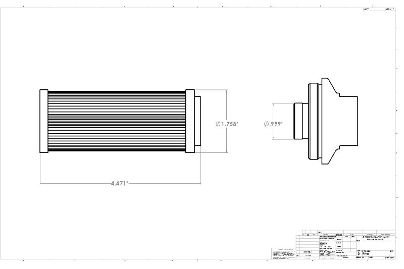 Aeromotive In-Line AN-10 Filter w/Shutoff Valve 100 Micron SS Element - Black Anodize Finish