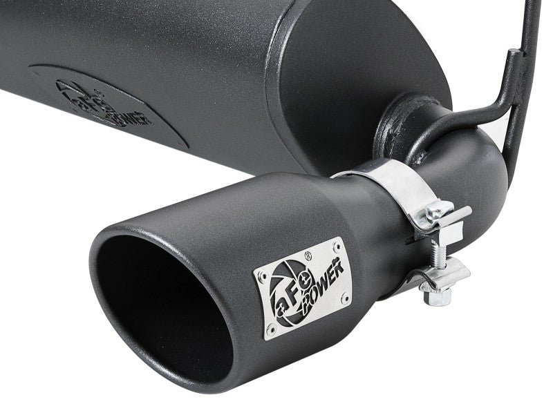 aFe Rebel Series 409 Stainless Steel Cat-Back Exhaust 18-21 Jeep Wrangler JL 2.0L (t) - Black Tip