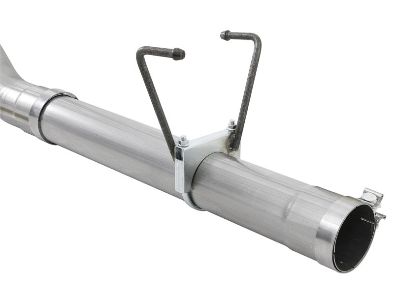 aFe LARGE BORE HD 4in 409-SS DPF-Back Exhaust w/Polished Tip 07.5-12 Dodge Diesel Trucks L6-6.7L(td)