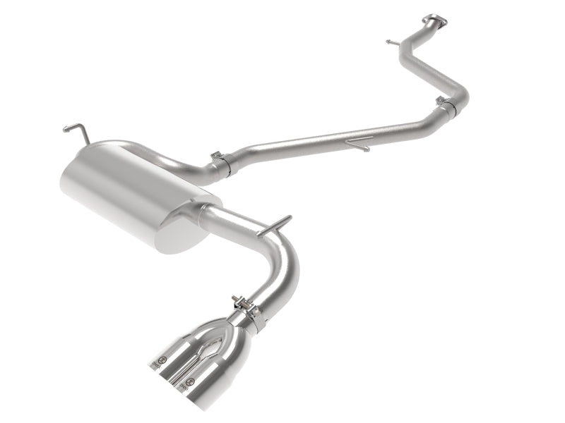 aFe Takeda 18-21 Toyota C-HR 2.0L 2.5in 304 Stainless Steel Cat-Back Exhaust w/ Polished Tip