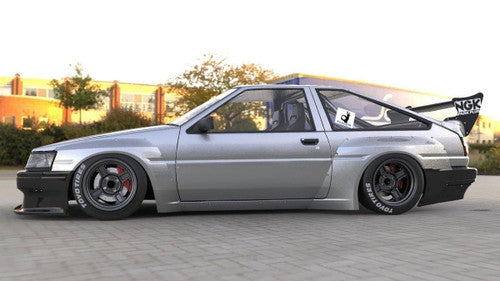 GReddy Pandem AE86 1984-1987 Toyota Corolla Levin Rear Fenders - **Special Order No Cancellations**