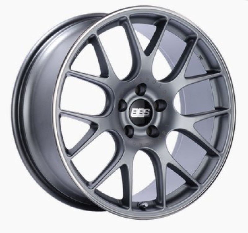 BBS CH-R 20x9 5x120 ET44 Satin Titanium Polished Rim Protector Wheel -82mm PFS/Clip Required