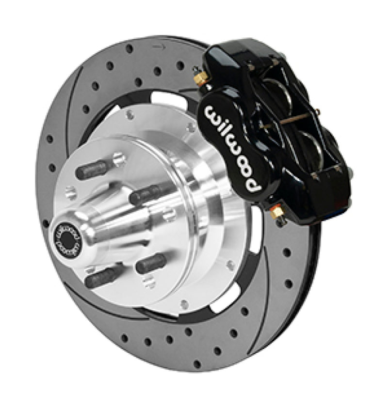 Wilwood Forged Dynalite Pro Series Front Brake Kit Black Caliper 11.00in SRP Drilled & Slotted Rotor