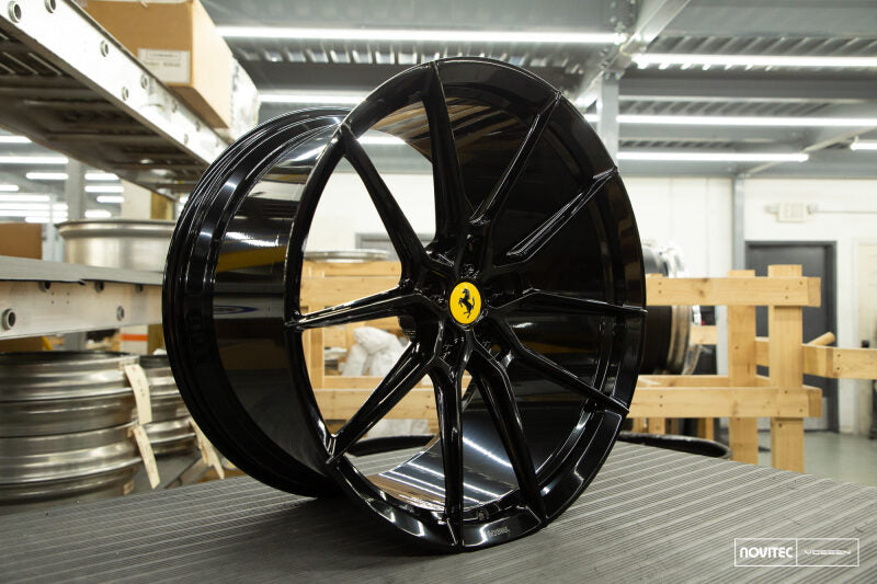 Vossen x Novitec NF9 21x9 - 5x114.3 BP - ET39 - Gloss Black Ferrari 458/Portofino/Roma Front Wheel