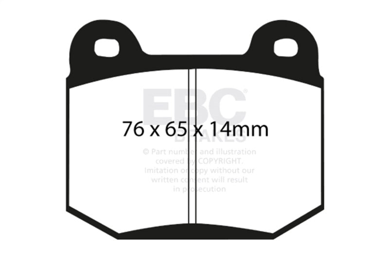 EBC 99-03 Mitsubishi Lancer Evolution 2.0 Turbo Redstuff Rear Brake Pads