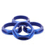 fifteen52 Super Touring Nut V2 - Anodized Blue w/ Satin Clear - Set of 4