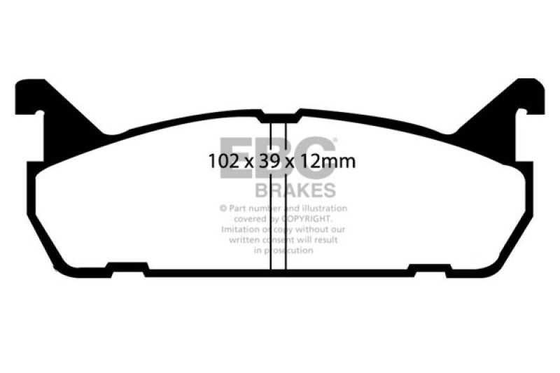 EBC 91-96 Ford Escort 1.8 Yellowstuff Rear Brake Pads