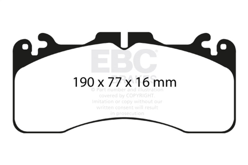 EBC 09+ Lexus LS460 4.6 Sport Greenstuff Front Brake Pads