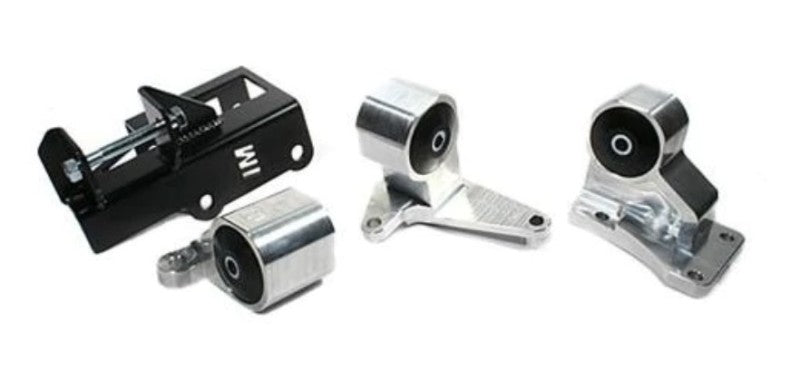 Innovative 92-95 Civic H-Series Black Aluminum Mounts Solid Bushings