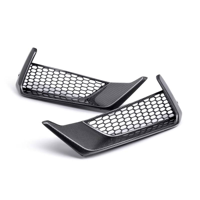 Anderson Composites 2024 Ford Mustang Dark Horse Carbon Fiber Front Bumper Inserts
