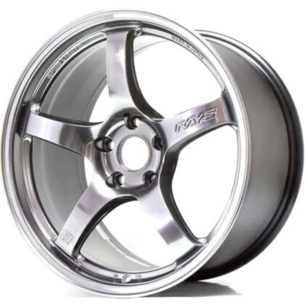 Gram Lights 57CR 18x9.5 +38 5x120 Grace Silver Wheel