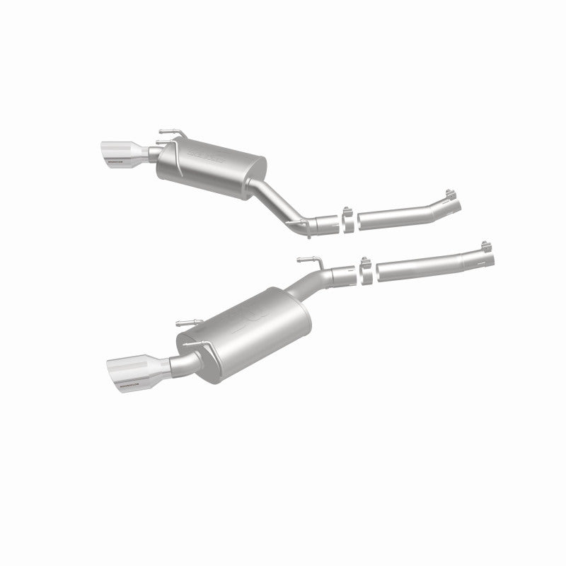 MagnaFlow Axle-Back Stainless Dual Split 4in Polished Tips 10-15 Chevrolet Camaro Convert. 3.6L V6