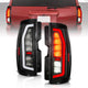Anzo 07-14 Chevrolet Suburban / 07-14 GMC Yukon Black Full LED Tail Light Plank Style w/ Clear Lens