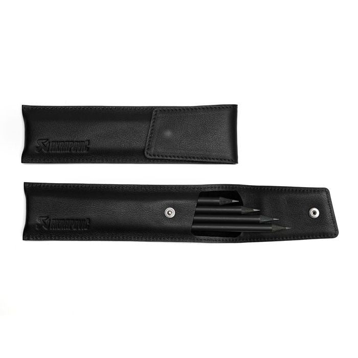 Akrapovic Leather Pencil Case - Yellow