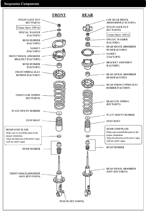 HKS Upper Front Mount Assembly