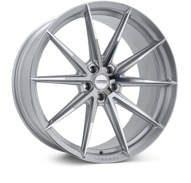 Vossen HFX-2 22x9 / 5x120 / ET30 / Flat Face / 72.56 - Silver Polished Wheel