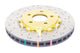 DBA 05-10 Ford Mustang GT / 11-13 V6 Front Drilled & Slotted 5000 Series 2 Piece Rotor w/ Gold Hat
