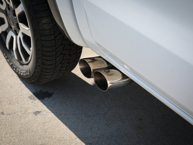 aFe Rebel Series 3in 304 SS Axle-Back Exhaust Side Exit w/ Polished Tips 19 Ford Ranger L4-2.3L (t)