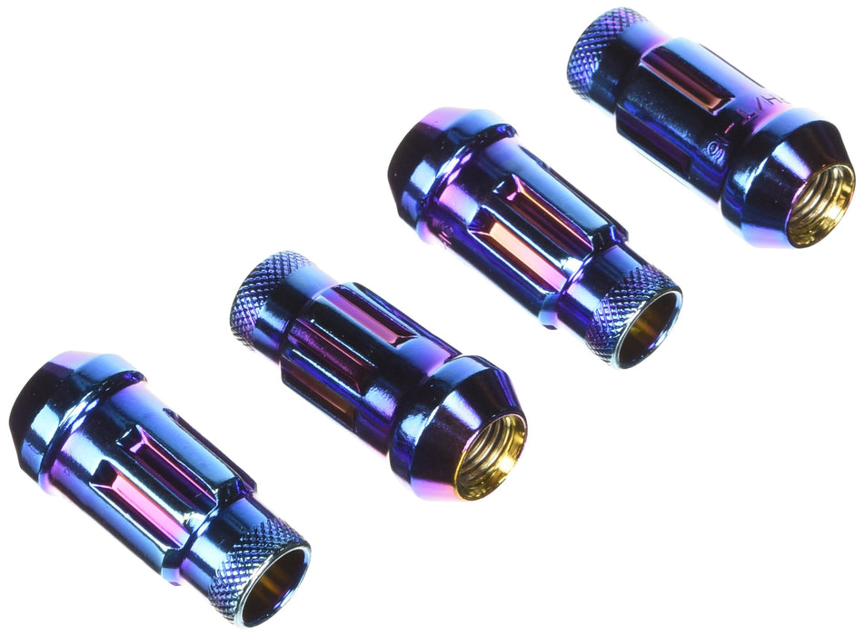 Wheel Mate Muteki SR48 Open End Locking Lug Nut Set of 4 - Neon 12x1.25 48mm