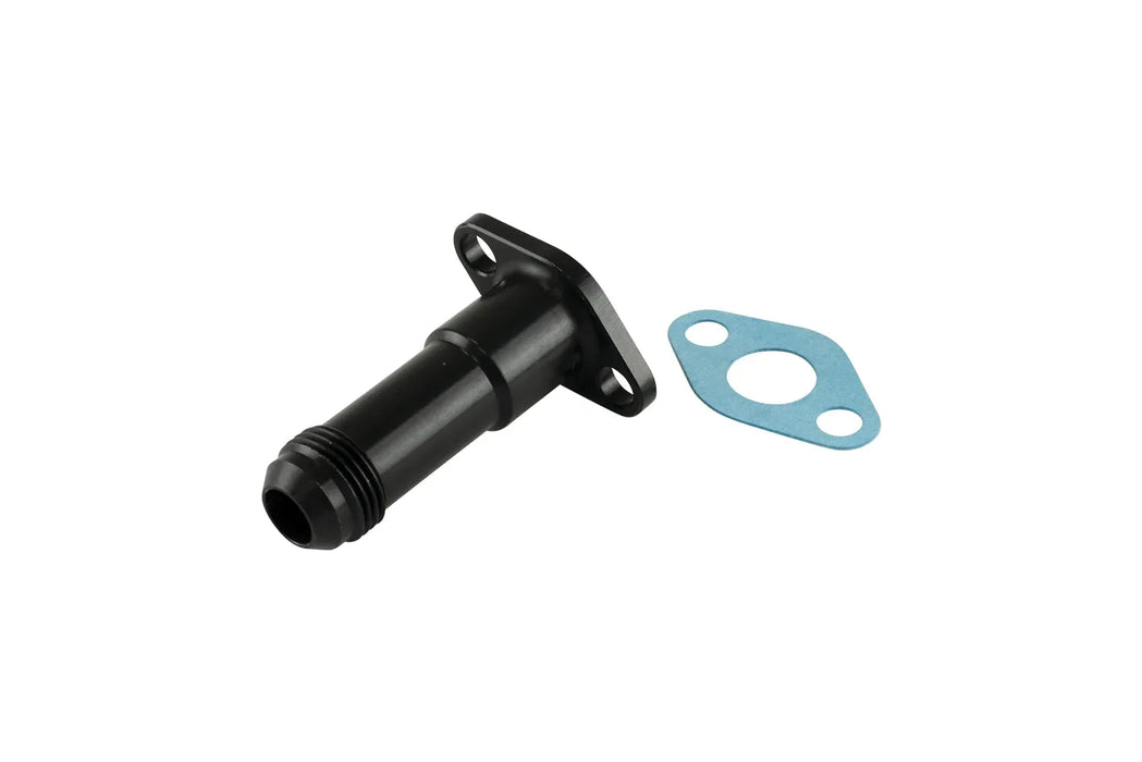 Turbosmart 38.1mm 10AN 75mm Extended Oil Drain - Black