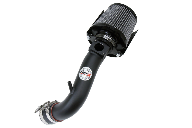 HPS Performance Air Intake - 2008-2014 Mitsubishi Lancer 2.0L / 2.4L NonTurbo EGR Tube Equipped - Black (827-162WB)