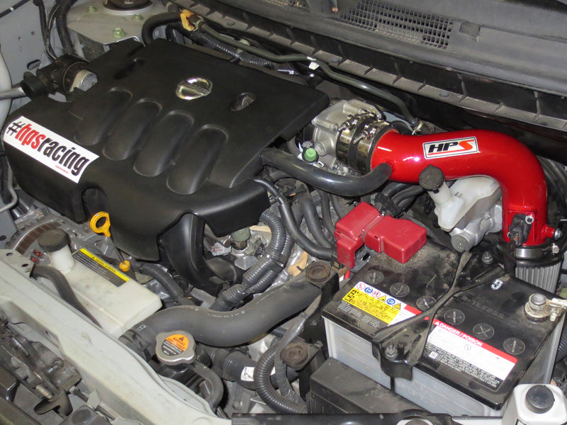 HPS Performance Air Intake - 2009-2014 Nissan Cube 1.8L - Red (827-186R)
