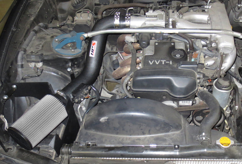 HPS Performance Air Intake - 1997-1998 Toyota Supra Non Turbo 3.0L I6 - Black (827-200WB)