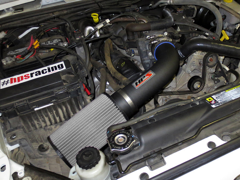 HPS Performance Air Intake - 2007-2011 Jeep Wrangler 3.8L V6 - Black (827-300WB)