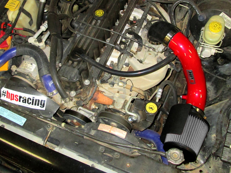 HPS Performance Air Intake - 1991-2001 Jeep Cherokee 4.0L I6 - Red (827-301R)