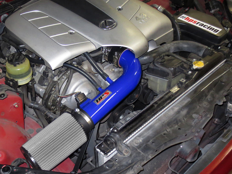 HPS Performance Air Intake - 2001-2005 Lexus GS430 4.3L V8 - Blue (827-503BL)