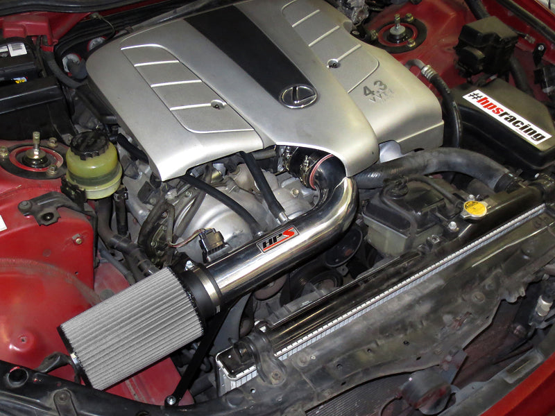 HPS Performance Air Intake - 2001-2005 Lexus GS430 4.3L V8 - Polished (827-503P)