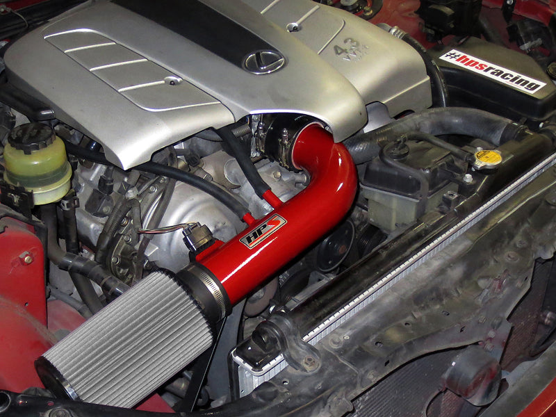 HPS Performance Air Intake - 2001-2005 Lexus GS430 4.3L V8 - Red (827-503R)