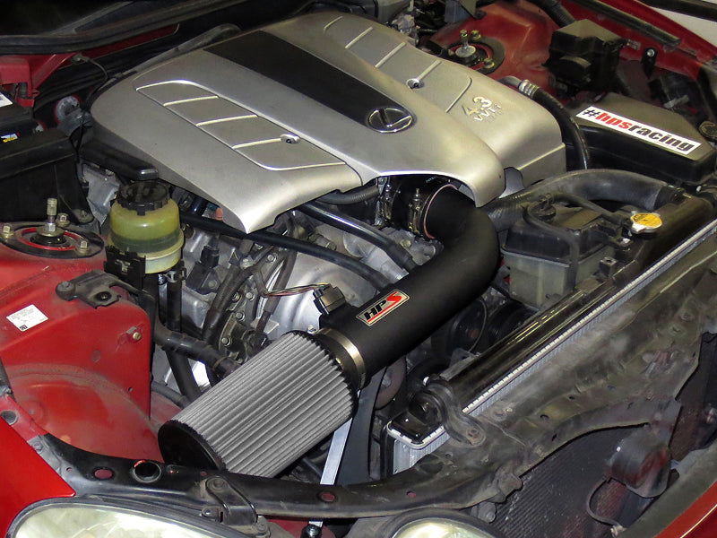 HPS Performance Air Intake - 2001-2005 Lexus GS430 4.3L V8 - Black (827-503WB)