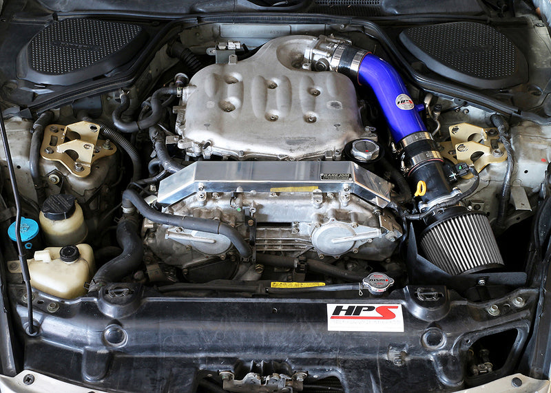 HPS Performance Air Intake - 2003-2006 Nissan 350Z 3.5L V6 - Blue (827-520BL)