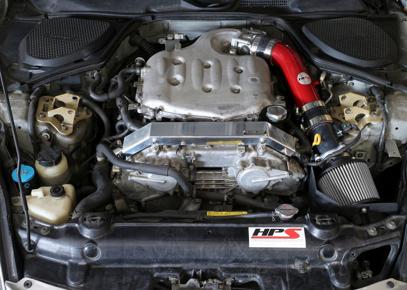 HPS Performance Air Intake - 2003-2006 Nissan 350Z 3.5L V6 - Red (827-520R)