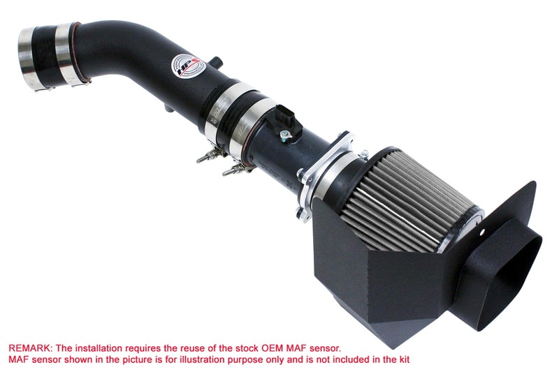 HPS Performance Air Intake - 2003-2006 Nissan 350Z 3.5L V6 - Black (827-520WB)