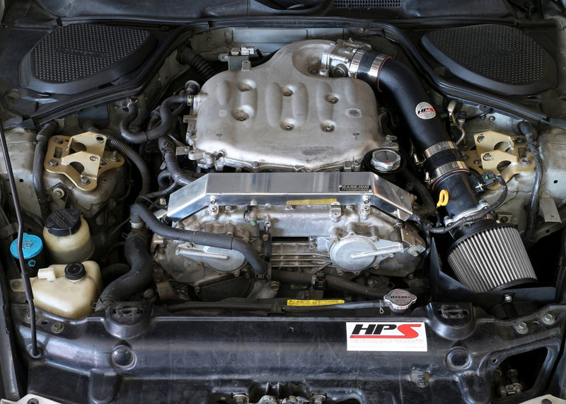 HPS Performance Air Intake - 2003-2006 Nissan 350Z 3.5L V6 - Black (827-520WB)