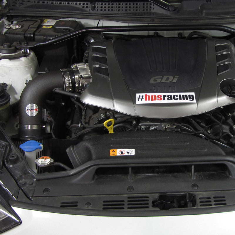 HPS Performance Air Intake - 2013-2016 Hyundai Genesis Coupe 3.8L V6 - Blue (827-525BL)