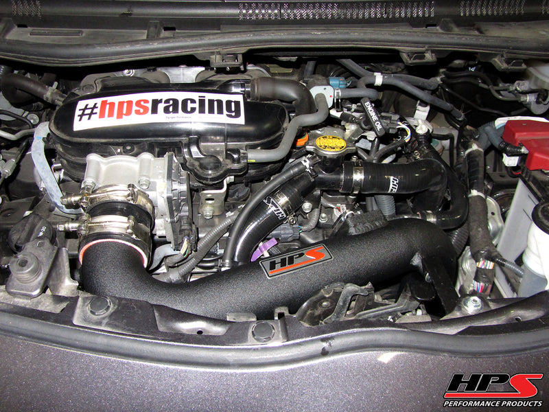 HPS Performance Air Intake - 2012-2015 Scion iQ 1.3L US-Spec - Black (827-527WB)