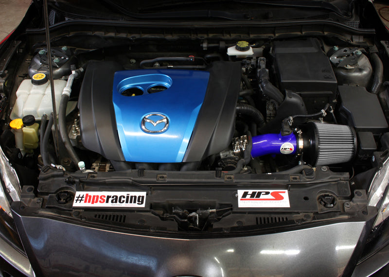 HPS Performance Air Intake - 2012-2013 Mazda Mazda3 2.0L Skyactiv - Blue (827-531BL)