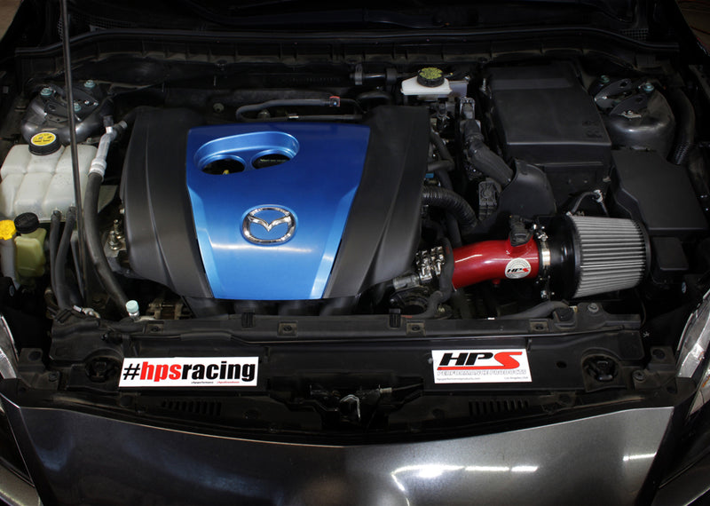 HPS Performance Air Intake - 2012-2013 Mazda Mazda3 2.0L Skyactiv - Red (827-531R)